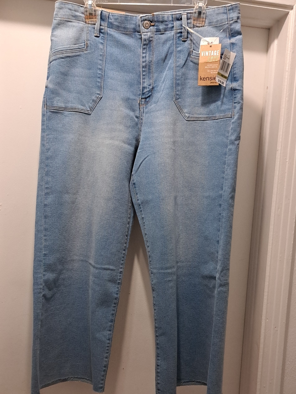 Kensie Light Blue Straight Womens Jeans Size 14
